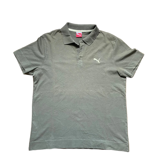 Puma Polo Shirt - Olive Green/Khaki - Size L